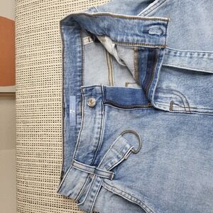 7 For All Mankind Jeans Womens 24‎ Straight Leg Belted D-Ring Denim Pants